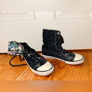 COACH Tall Lace Up Sneakers